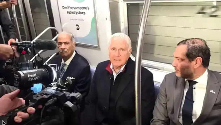 Bruce Blakeman hammers Dem Gov Hochul, Mamdani over subway safety during NYC campaign ride